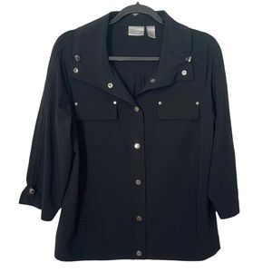Chico’s Zenergy Button Down Jacket  Size 1